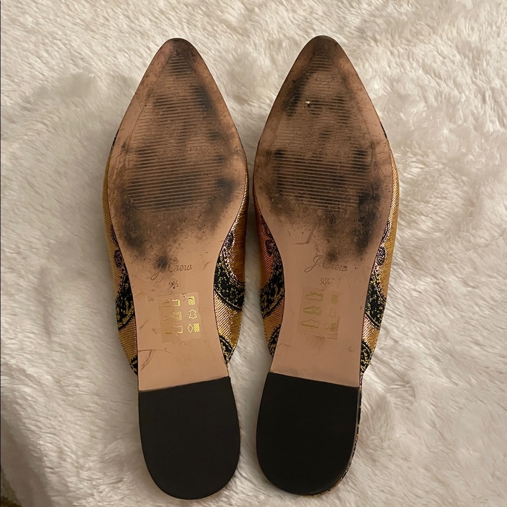 J. Crew Pointy Toe Mules Size 9.5 - Picture 7 of 10